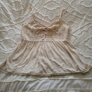 Cute Macrame Babydoll Torrid Tank Top